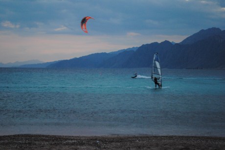 Kite surfing in Dahab