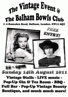 The Vintage Event at Balham Bowls Club