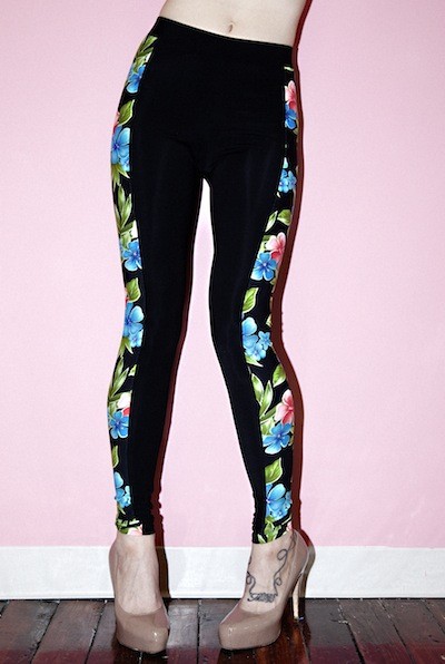 tropical storm pannelled leggings